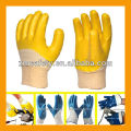 Guantes de trabajo recubiertos de nitrilo / guantes de nitrilo sumergidos entrelazados